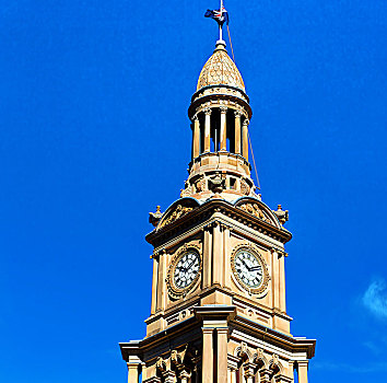 澳大利亚,悉尼,老式,钟楼