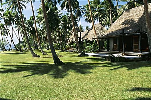 斐济,胜地,滨海地带,别墅