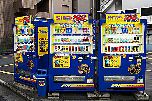 自动售货机,饮料,东京,日本