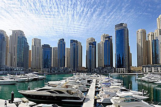 迪拜,码头,游艇,阿联酋,中东
