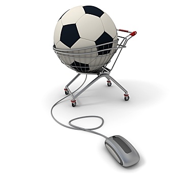 足球,购买,上网