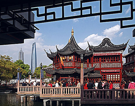 上海九曲桥和湖心亭