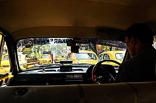 印度,西孟加拉,加尔各答,出租车