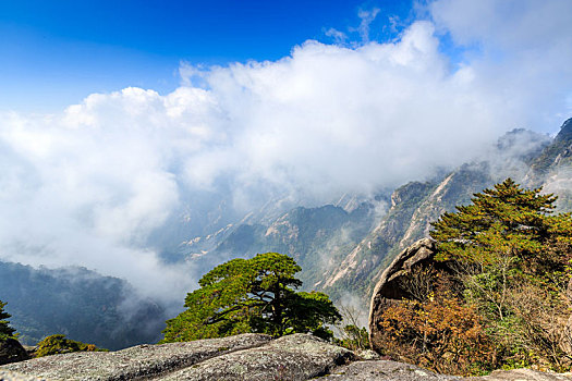 中国安徽黄山自然风光