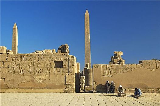 方尖塔,遗迹,路克索神庙,努比亚,埃及,非洲