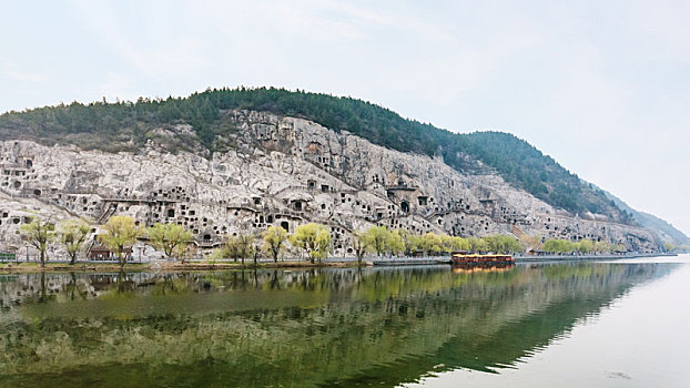 全景,西部,山,洞穴