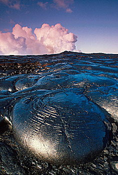 火山岩,绳状熔岩,火山国家公园,夏威夷,美国