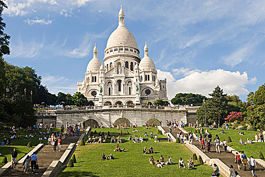大教堂,蒙马特尔,巴黎,法国,欧洲
