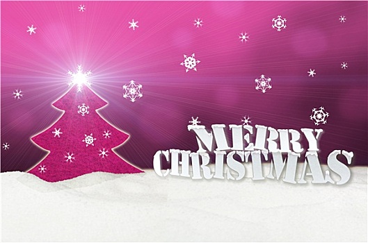 圣诞节,背景,圣诞树,粉色,雪,圣诞快乐