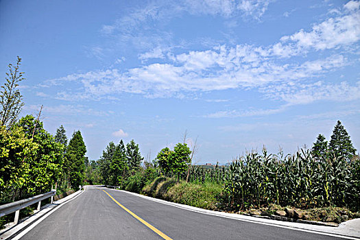 重庆合川古钓鱼城乡间公路