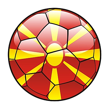 马其顿,旗帜,足球
