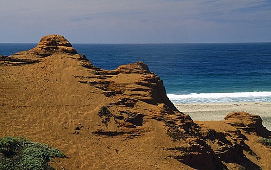 岩石构造,海滩,雷斯岬,国家海岸,加利福尼亚,美国