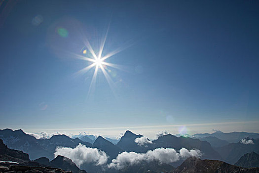 低,云,山,风景,策马特峰,瓦莱州,瑞士
