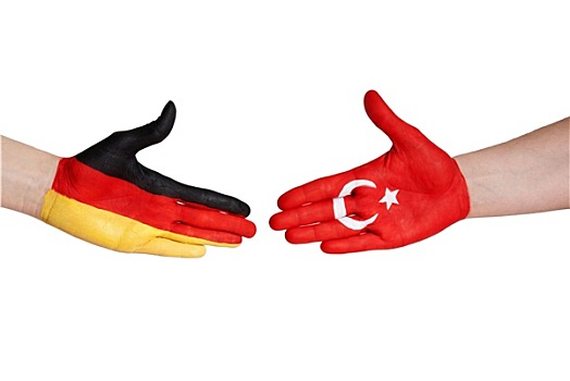 握手,德国,土耳其