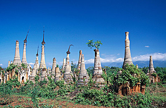 神祠,风景,塔,缅甸