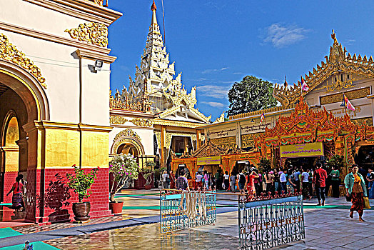 塔,皇家,城市,曼德勒,缅甸