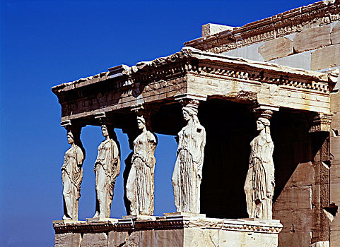 伊瑞克提翁神庙,卫城,雅典,希腊,欧洲