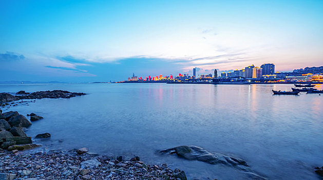 青岛风光和建筑夜景