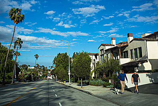 好莱坞住宅区街景