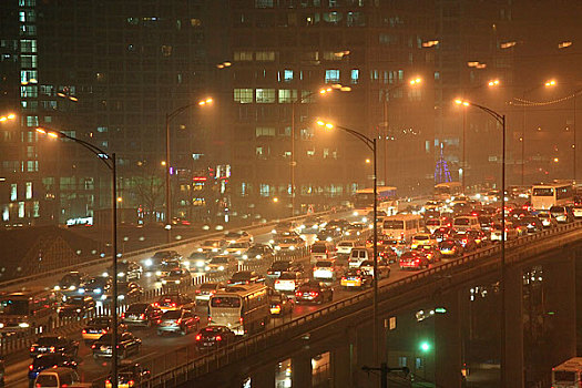 北京东三环夜景