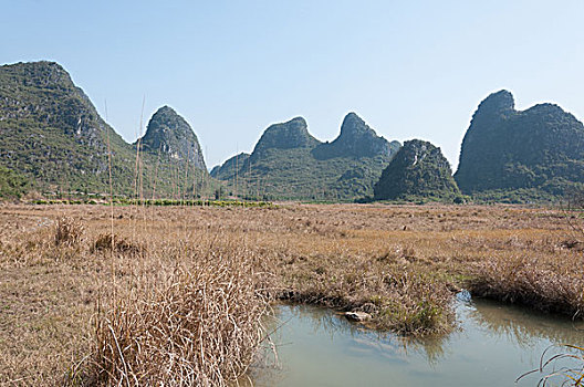 桂林喀斯特山景