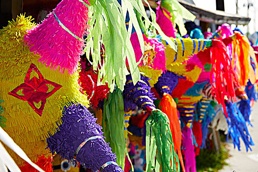 墨西哥,聚会,装饰,纸巾,彩色,纸