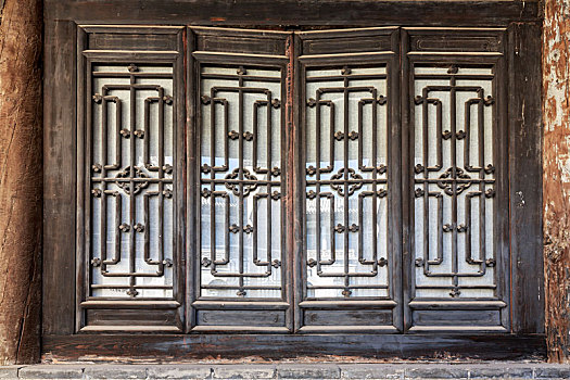 古民居中式古典门窗,中国山西太谷曹家大院,三多堂