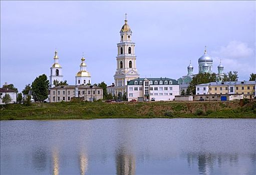 钟楼,寺院,圣三一教堂,俄罗斯
