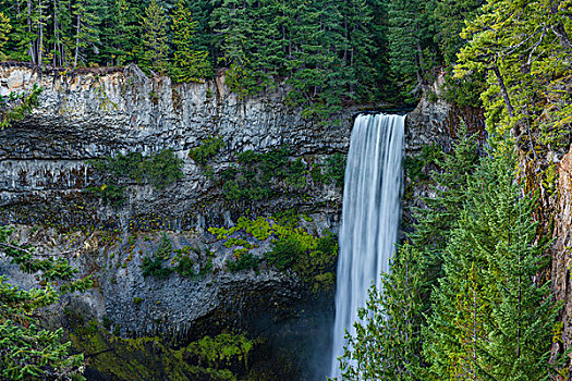 瀑布,省立公园,不列颠哥伦比亚省,加拿大,北美