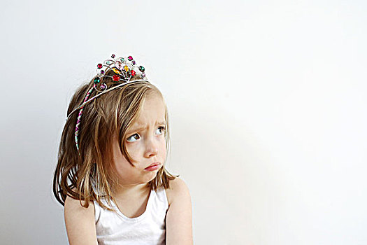 头像,3岁,女孩,凸起,公主,皇冠,头部