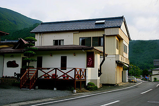 日本山梨县河口湖民居