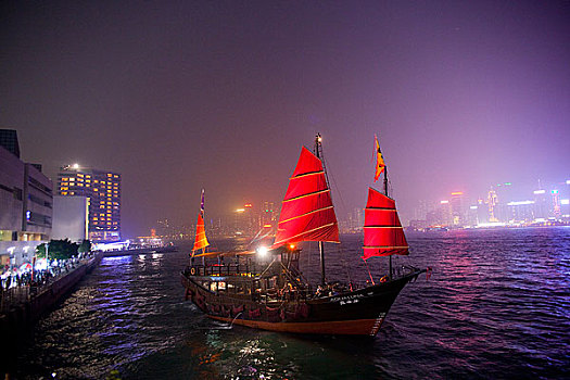 维多利亚港夜景