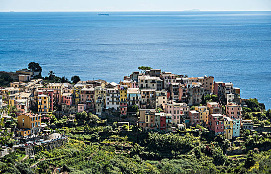 风景,海洋,五渔村,拉斯佩齐亚省,利古里亚,意大利,欧洲