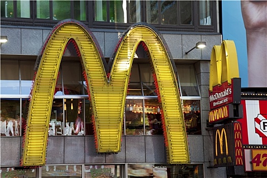 麦当劳,时代广场,纽约,美国