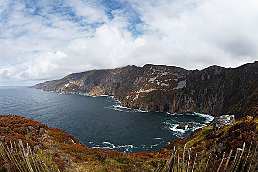 悬崖,多纳格,爱尔兰,欧洲