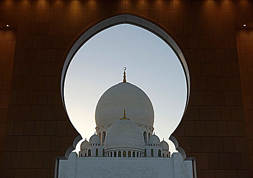 清真寺,阿布扎比,阿联酋,亚洲