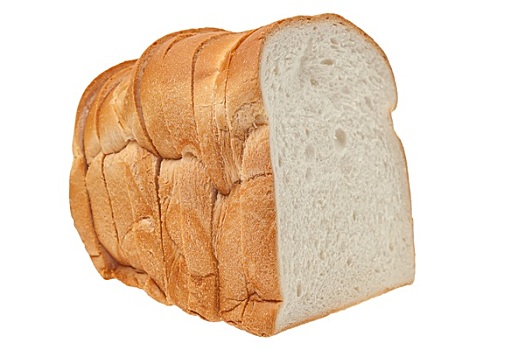 长条面包,白色背景,背景