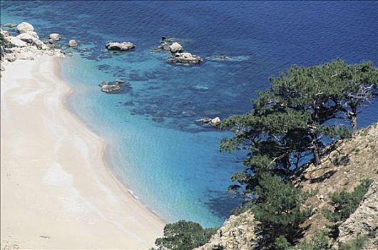 希腊,多德卡尼斯群岛,卡司特罗里佐岛,海滩