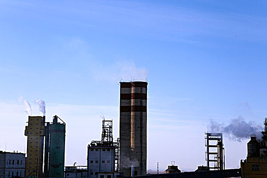 污染环境的工业建筑