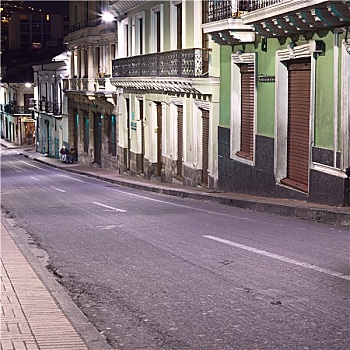 委内瑞拉,街道,夜晚,基多,厄瓜多尔