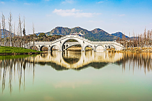 杭州湘湖景区,棹歌桥