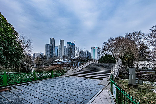 河南省郑州市人民公园环境建筑景观