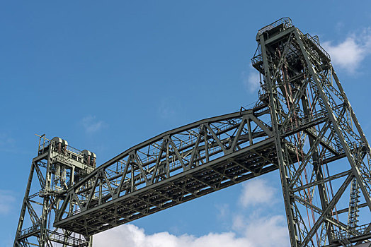 荷兰鹿特丹的桥钢铁建筑物