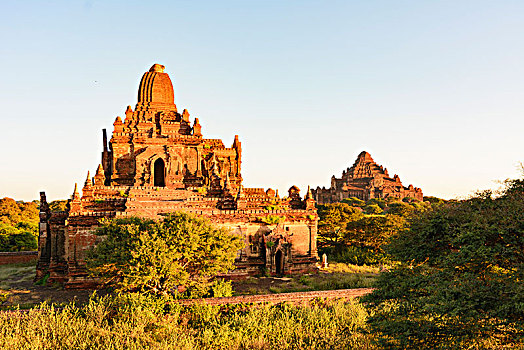 蒲甘,庙宇,左边,曼德勒,区域,缅甸