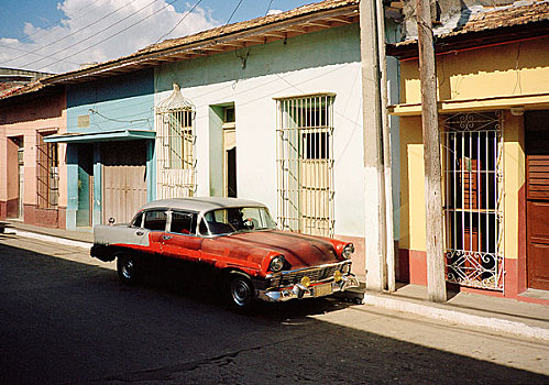 旧式,街道,古巴