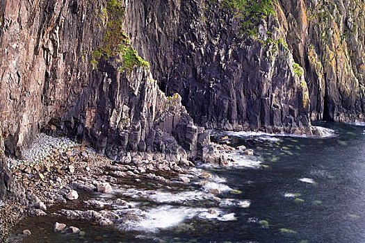 悬崖,海岸线,斯凯岛,苏格兰