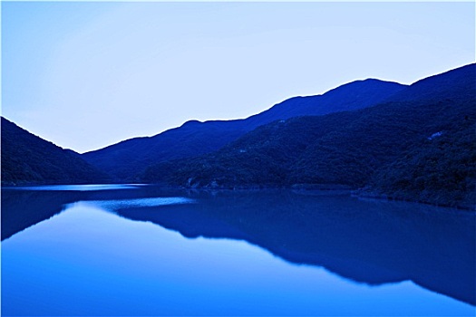 湖,蓝色