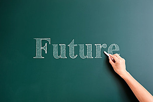 未来,书写,黑板