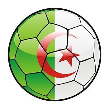 阿尔及利亚,旗帜,足球