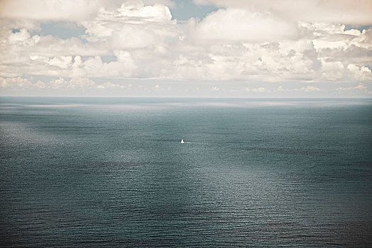 帆船,地中海,海岸,萨丁尼亚